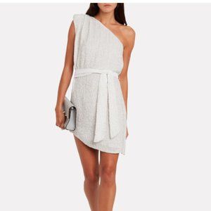 NWT - Retrofete Ella Sequin Dress - White - XS